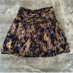 Maison Scotch Scotch & Soda Purple Gold High Rise Mini Skirt Juniors 1